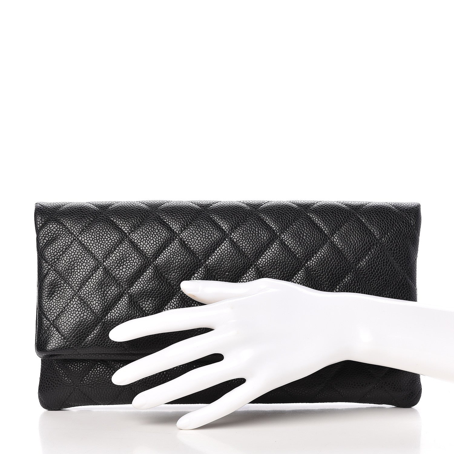 Chanel Caviar Quilted CC Beauty Clutch Black 2 of 7