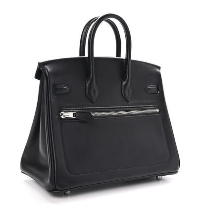 Hermes Veau Volupto Rock Birkin 25 Black 3 of 13
