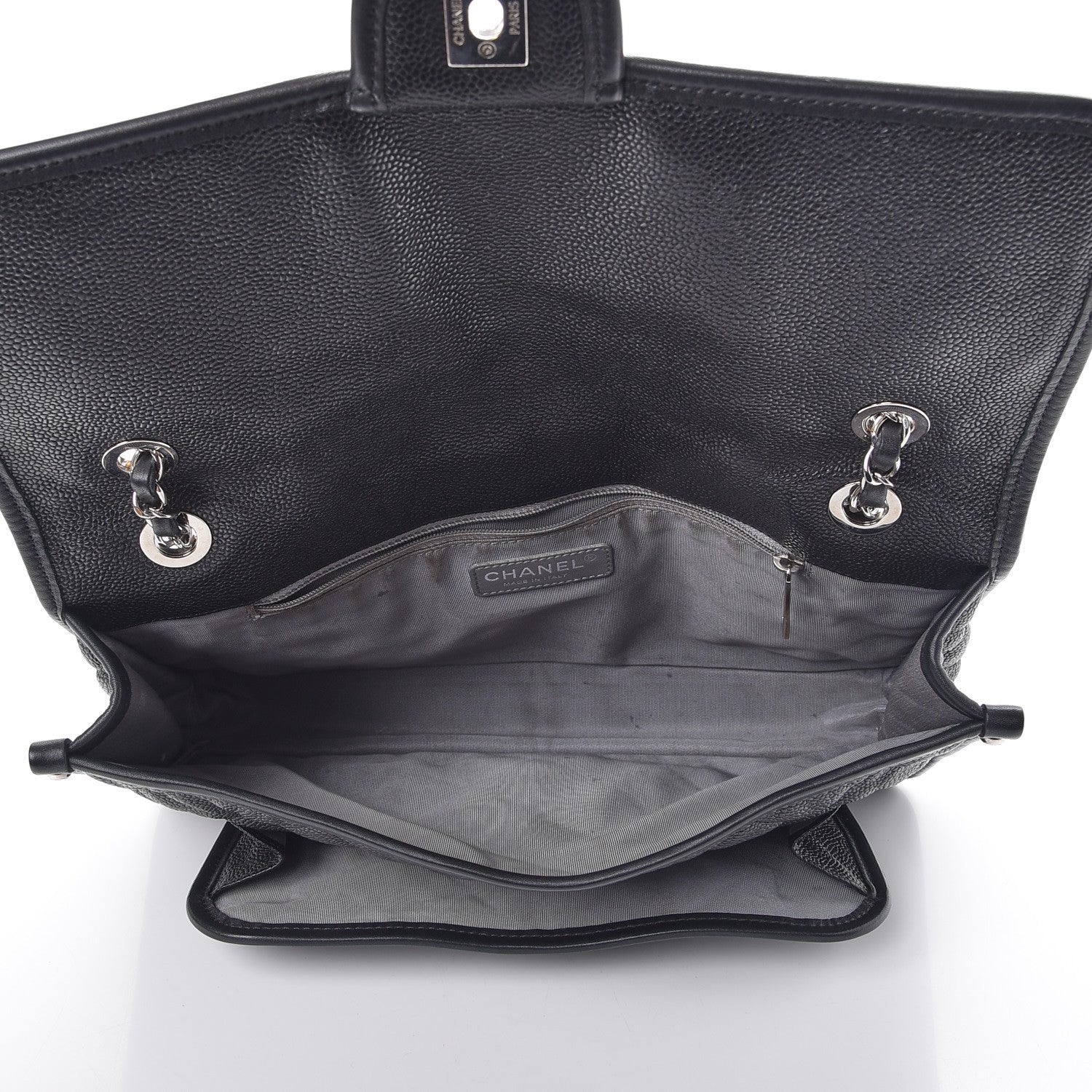 Chanel Caviar Quilted Large French Riviera Flap Black 6 of 13