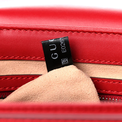 Gucci Calfskin Sylvie Web Small Queen Margaret Top Handle Bag Blue Agata Hibiscus Red Mystic White Sugar Pink 8 of 16