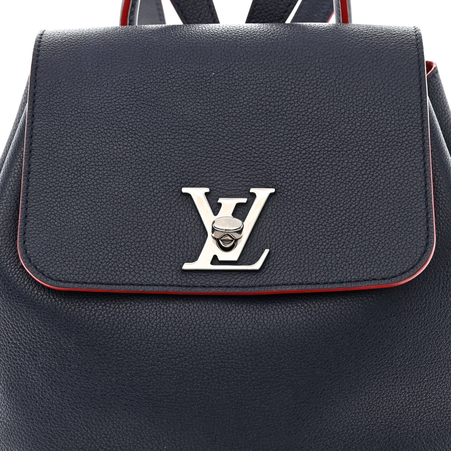 Louis Vuitton Soft Calfskin Lockme Backpack Marine Rouge 8 of 10