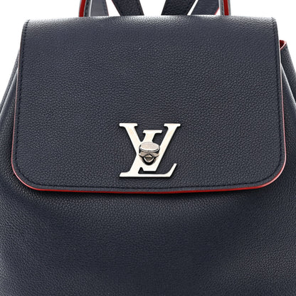 Louis Vuitton Soft Calfskin Lockme Backpack Marine Rouge 8 of 10