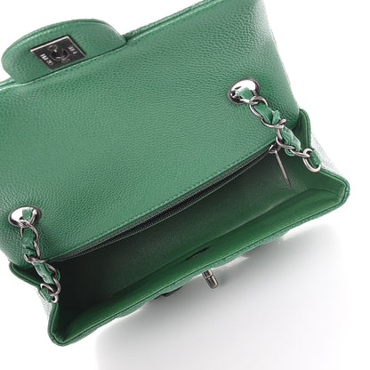 Chanel Caviar Quilted Mini Rectangular Flap Green 5 of 8