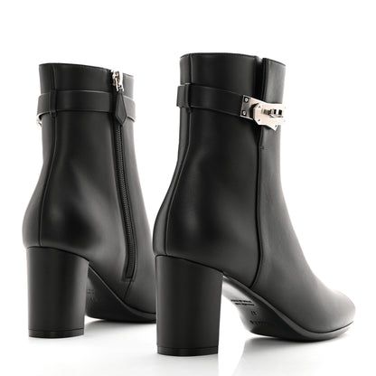 Hermes Calfskin Saint Germain Ankle Boots 37 Black 4 of 9
