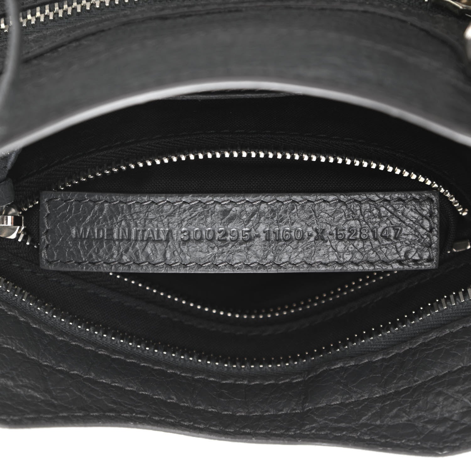 Balenciaga Agneau Classic Silver Hardware Mini City Gris Fossile 7 of 10