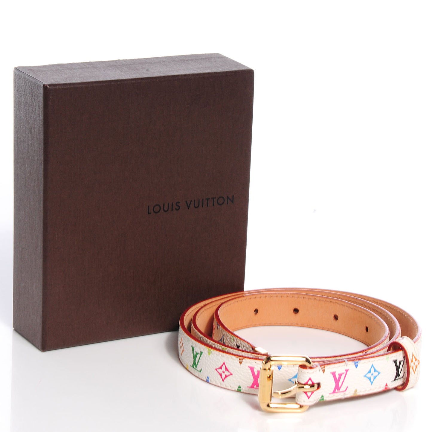Monogram Multicolor Belt 90 36 White