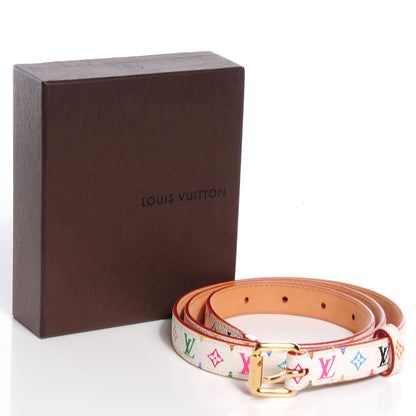 Louis Vuitton Monogram Multicolor Belt 90 36 White 6 of 6