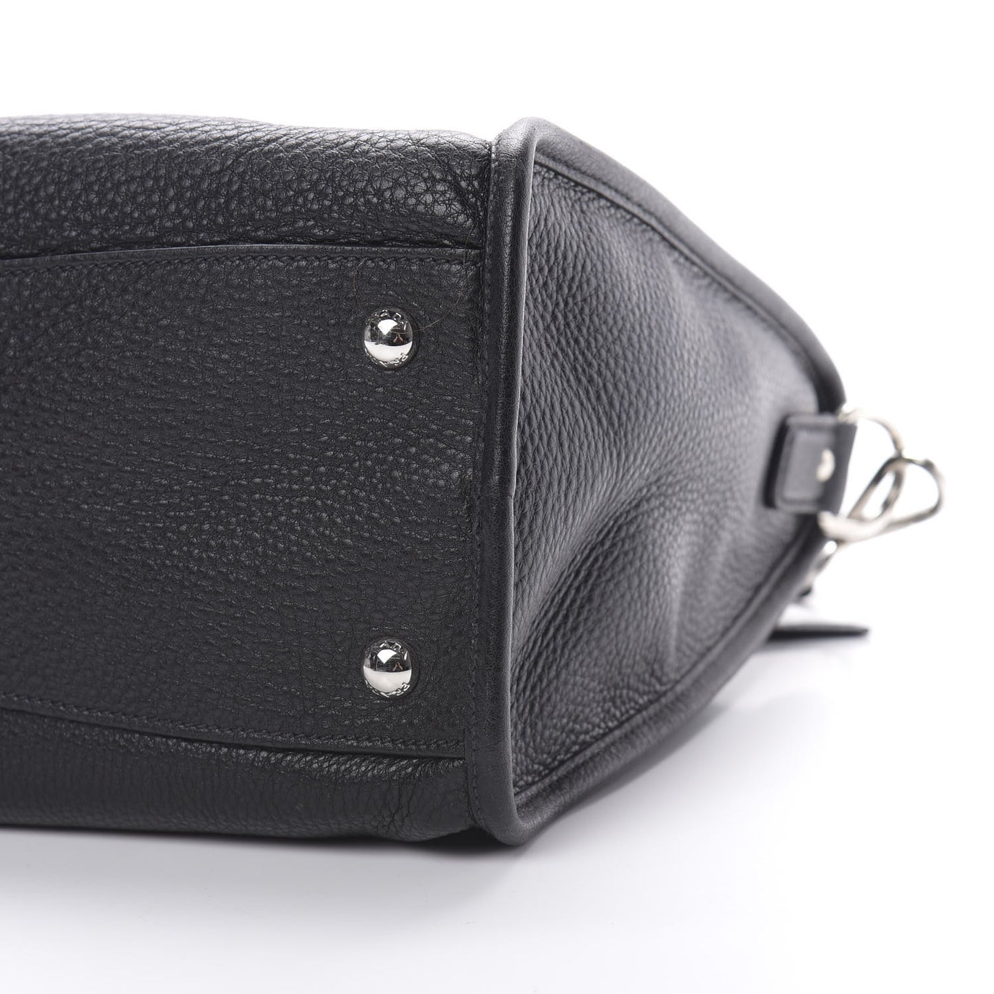 Vitello Daino Shopping Satchel Black