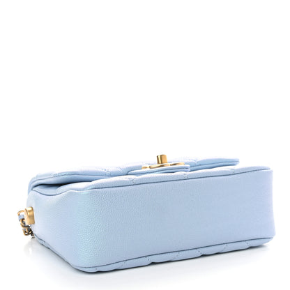 Chanel Iridescent Caviar Quilted Mini My Perfect Flap Light Blue 4 of 9