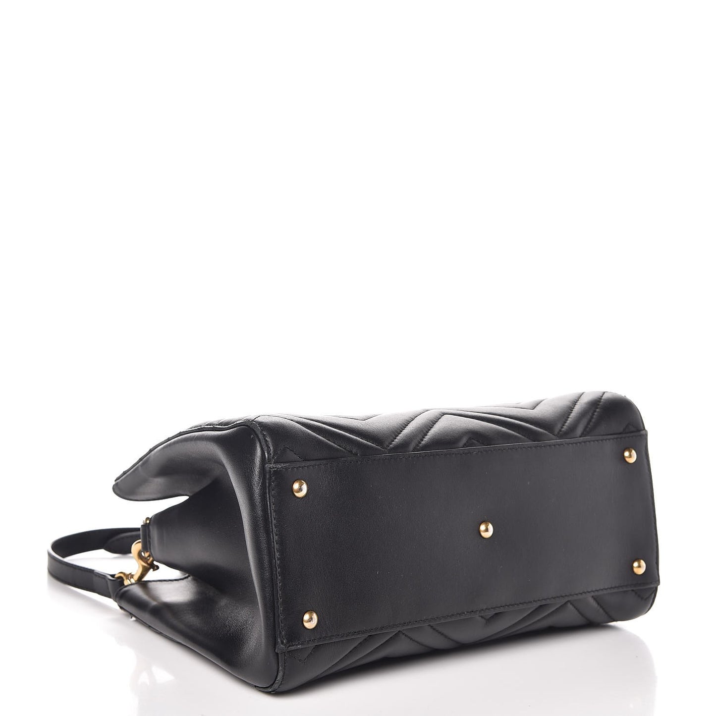 Calfskin Matelasse Small GG Marmont Tote Black