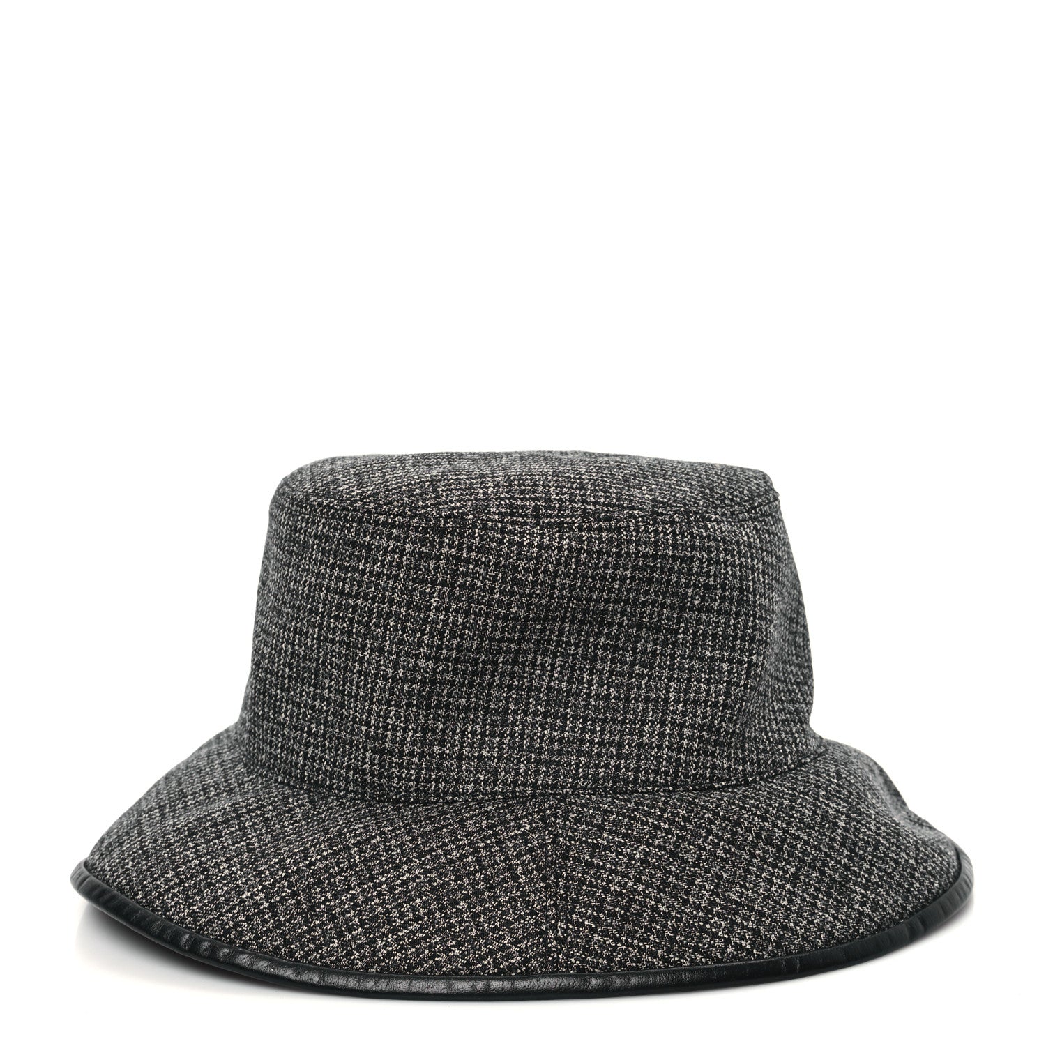 Gucci Wool Nylon GG Monogram Reversible Bucket Hat XL Black Grey 5 of 13