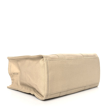 Marc Jacobs Cotton Canvas Medium The Traveler Tote Bag Beige 4 of 9
