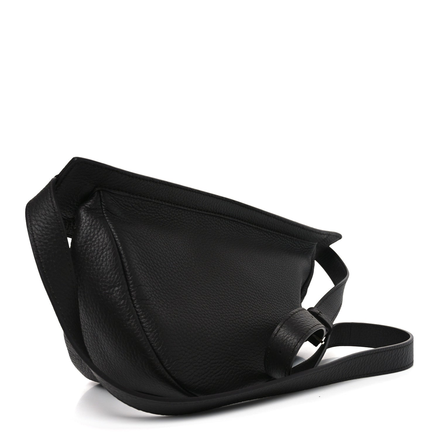 The Row Grained Calfskin Small Slouchy Banana Bag Dark Brown 3 of 10