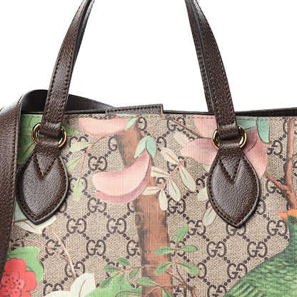 Gucci Soft GG Supreme Monogram Tian Medium Crossbody Tote Beige Multicolor New Acero 9 of 10