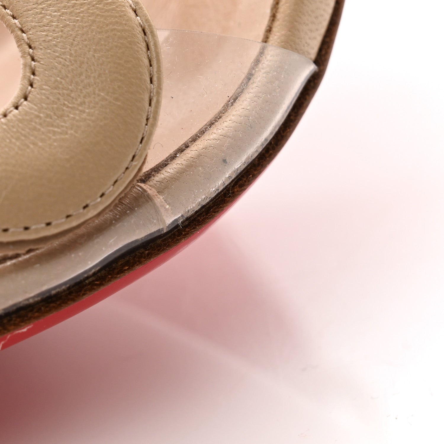 Christian Louboutin Nappa Rosalie 100 Sandals 41 Nude 9 of 10