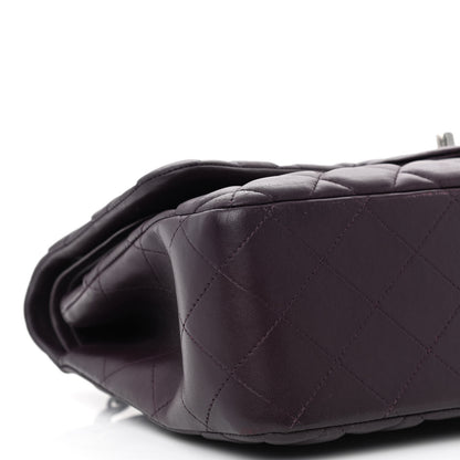 Chanel Lambskin Quilted Jumbo Double Flap Purple 11 of 16