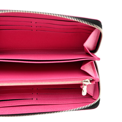 Louis Vuitton Epi Zippy Wallet Black Hot Pink 5 of 7