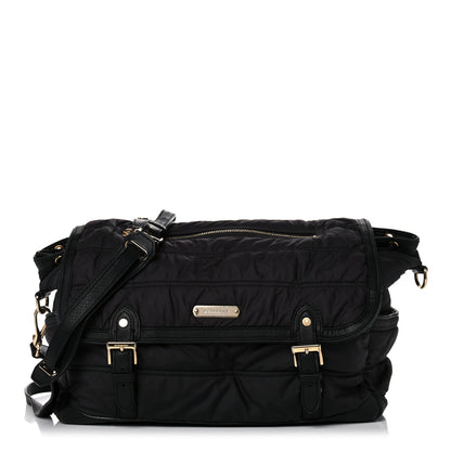 Burberry Nylon Quilted Diaper Bag Black 1 of 18