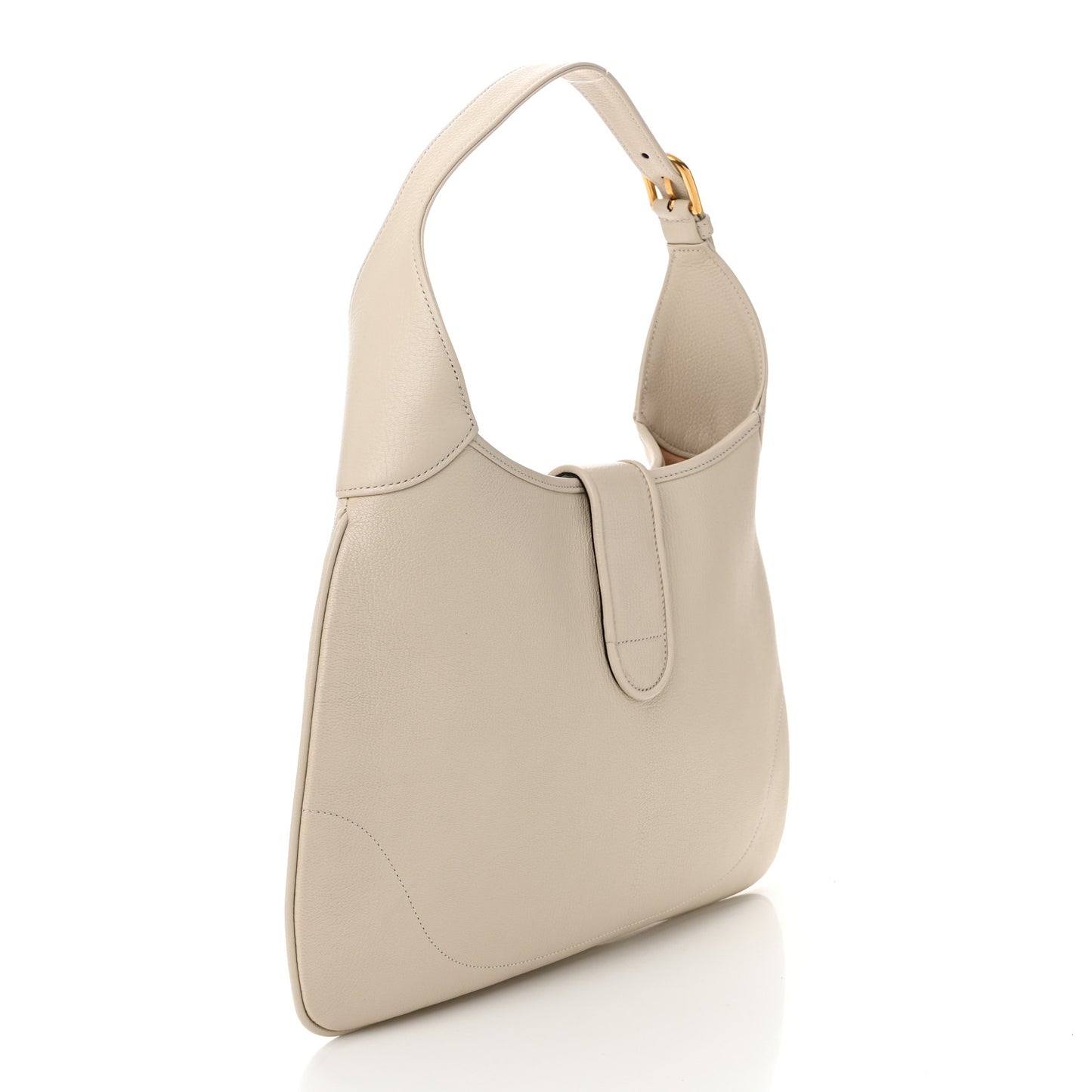 Goatskin Medium Aphrodite Shoulder Bag Mystic White