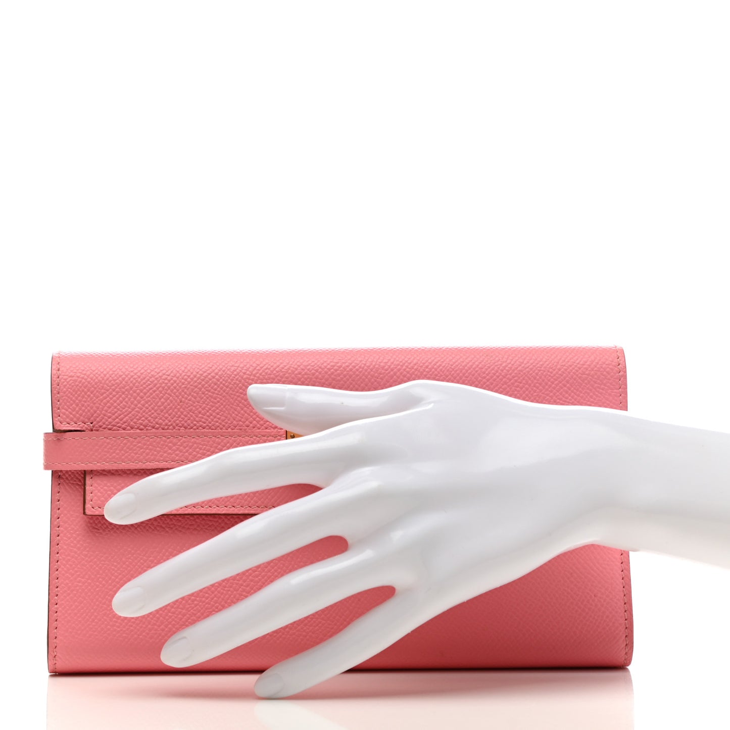 Epsom Kelly Longue Wallet Rose Confetti