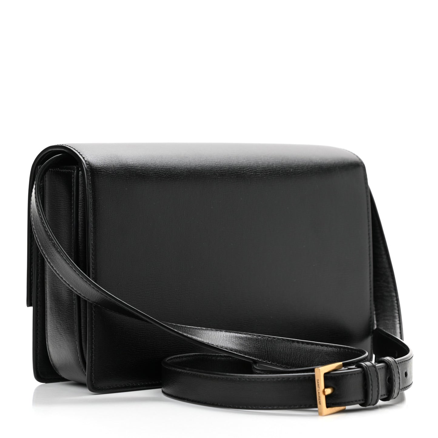 Smooth Calfskin Suede Medium Bellechasse Black Dark Green