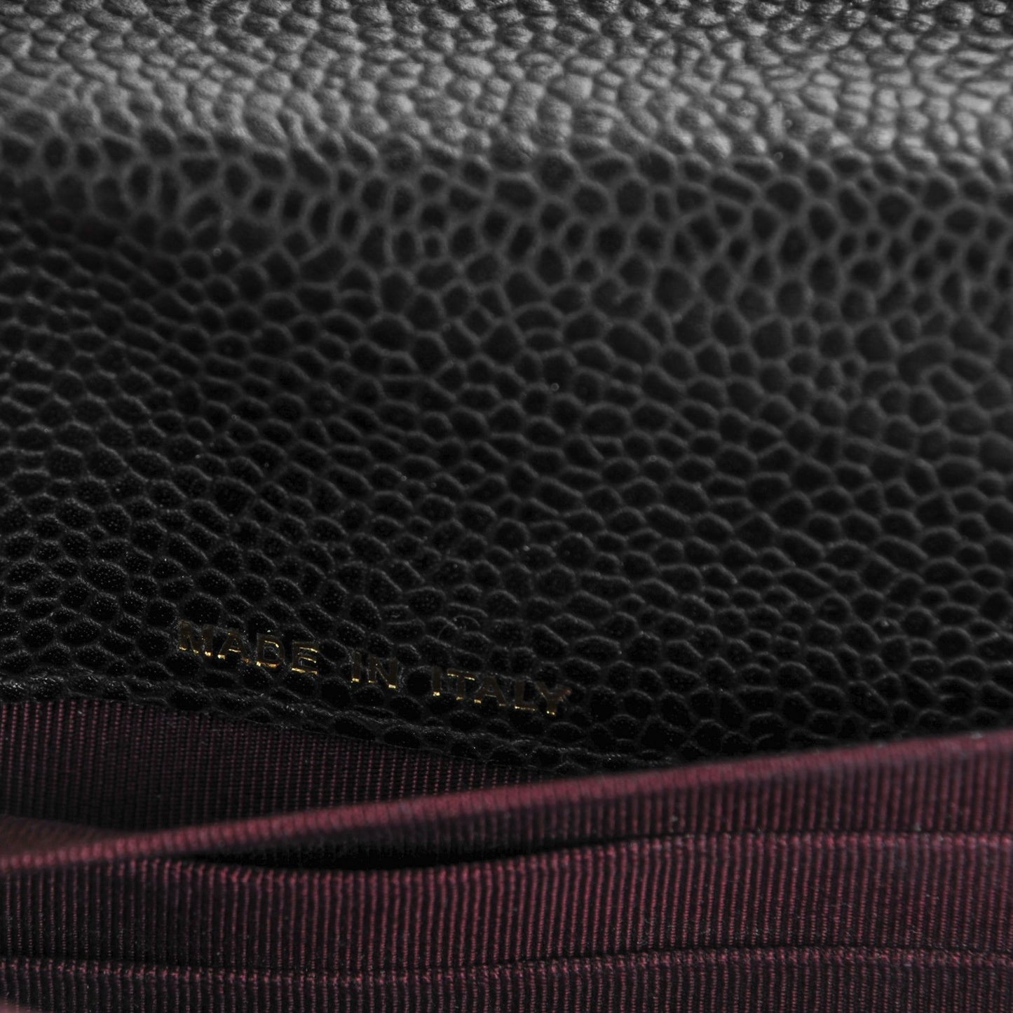 Caviar Quilted Travel Wallet Black