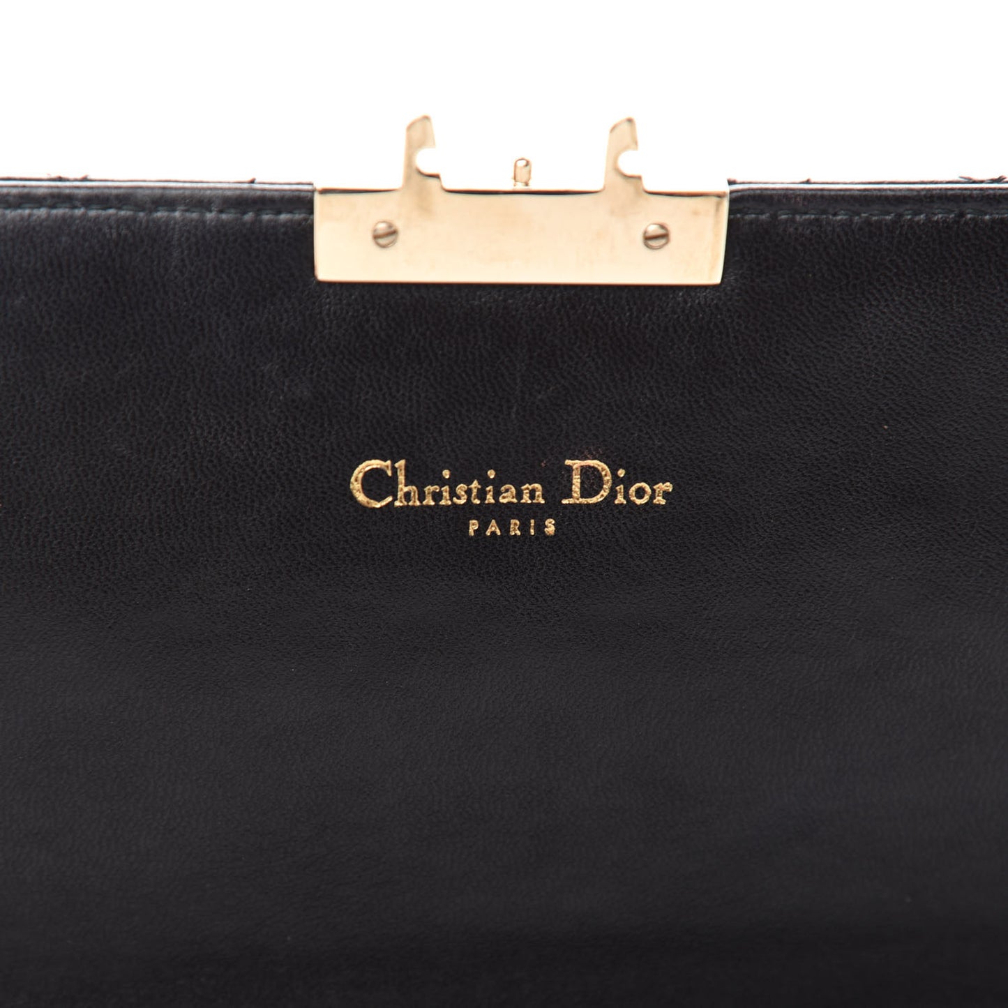 Lambskin Cannage Miss Dior Promenade Pouch Black