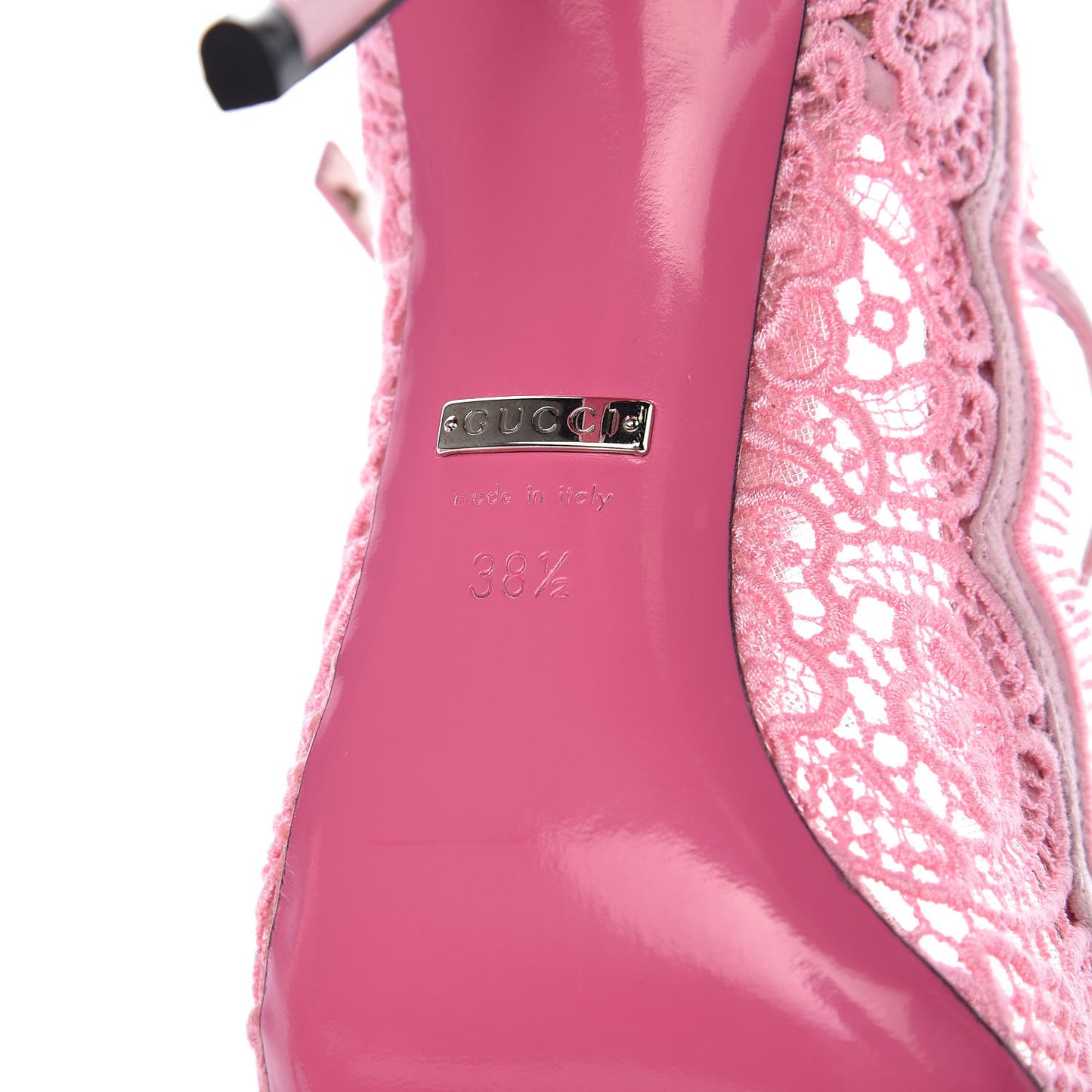 Lace Pizzo Venice Pumps 38.5 Sugar Pink