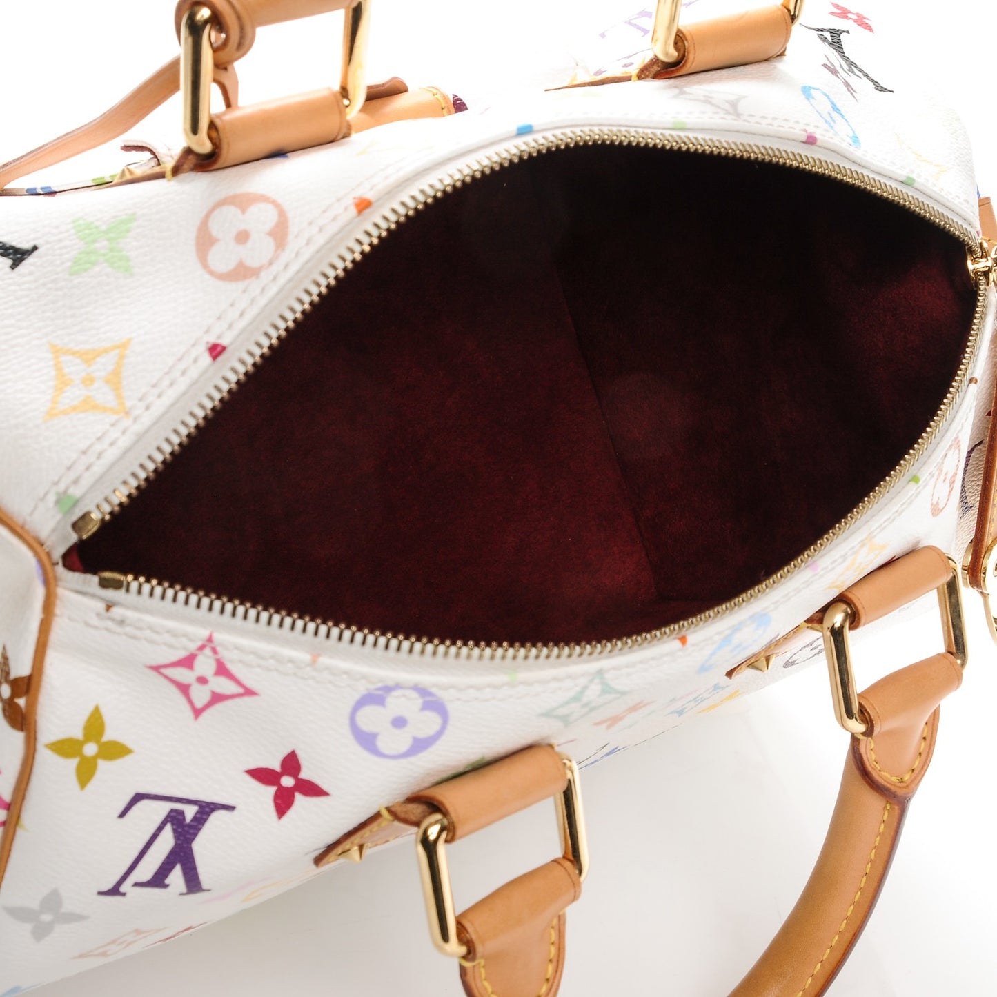 Monogram Multicolor Speedy 30 White