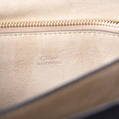 Chloe Suede Calfskin Medium Faye Shoulder Bag Black 7 of 9