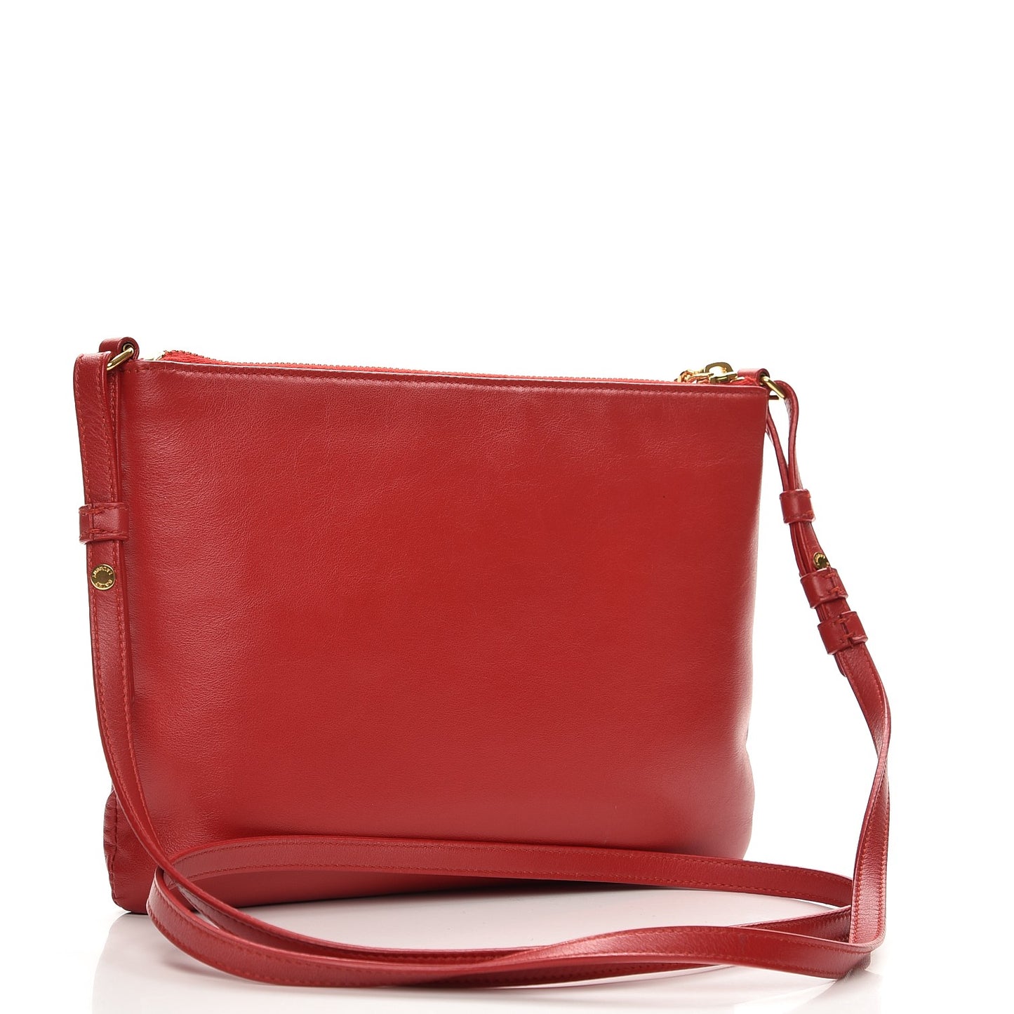 Calfskin Teen Monogram Crossbody Bag Rouge Vif