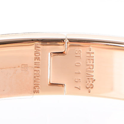 Hermes Enamel Narrow Clic Clac H Bracelet GM White 4 of 5