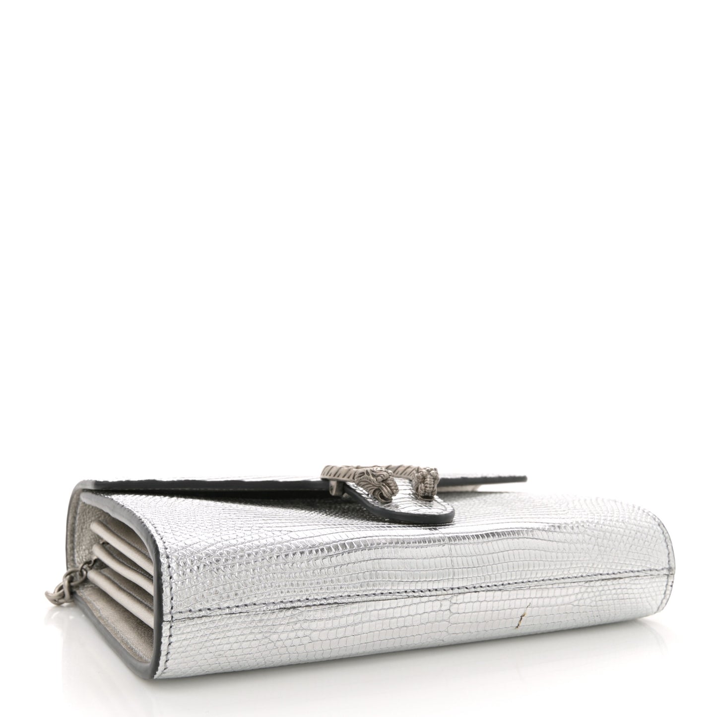 Lizard Mini Dionysus Chain Wallet Silver