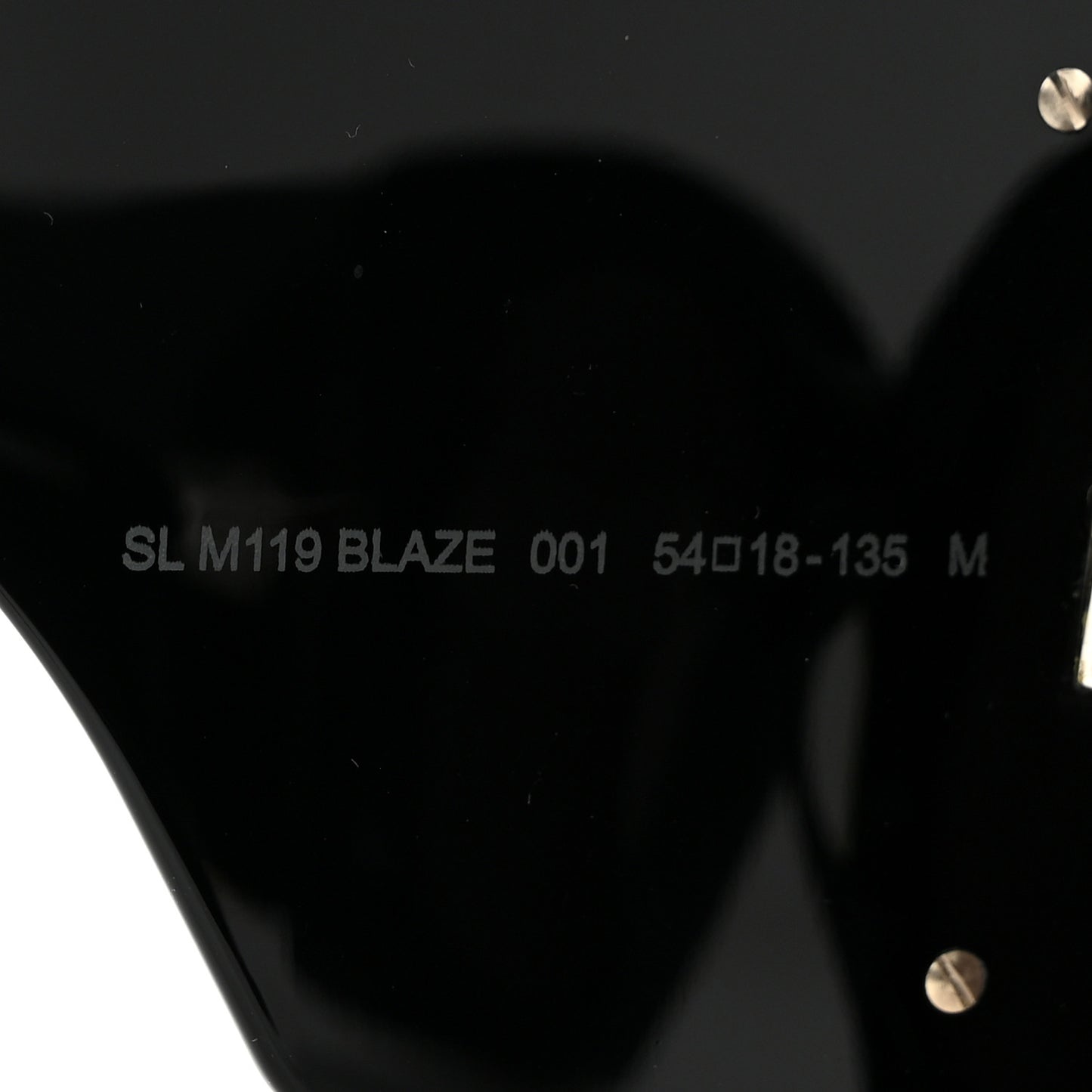 Acetate Blaze Sunglasses SL M119 Black