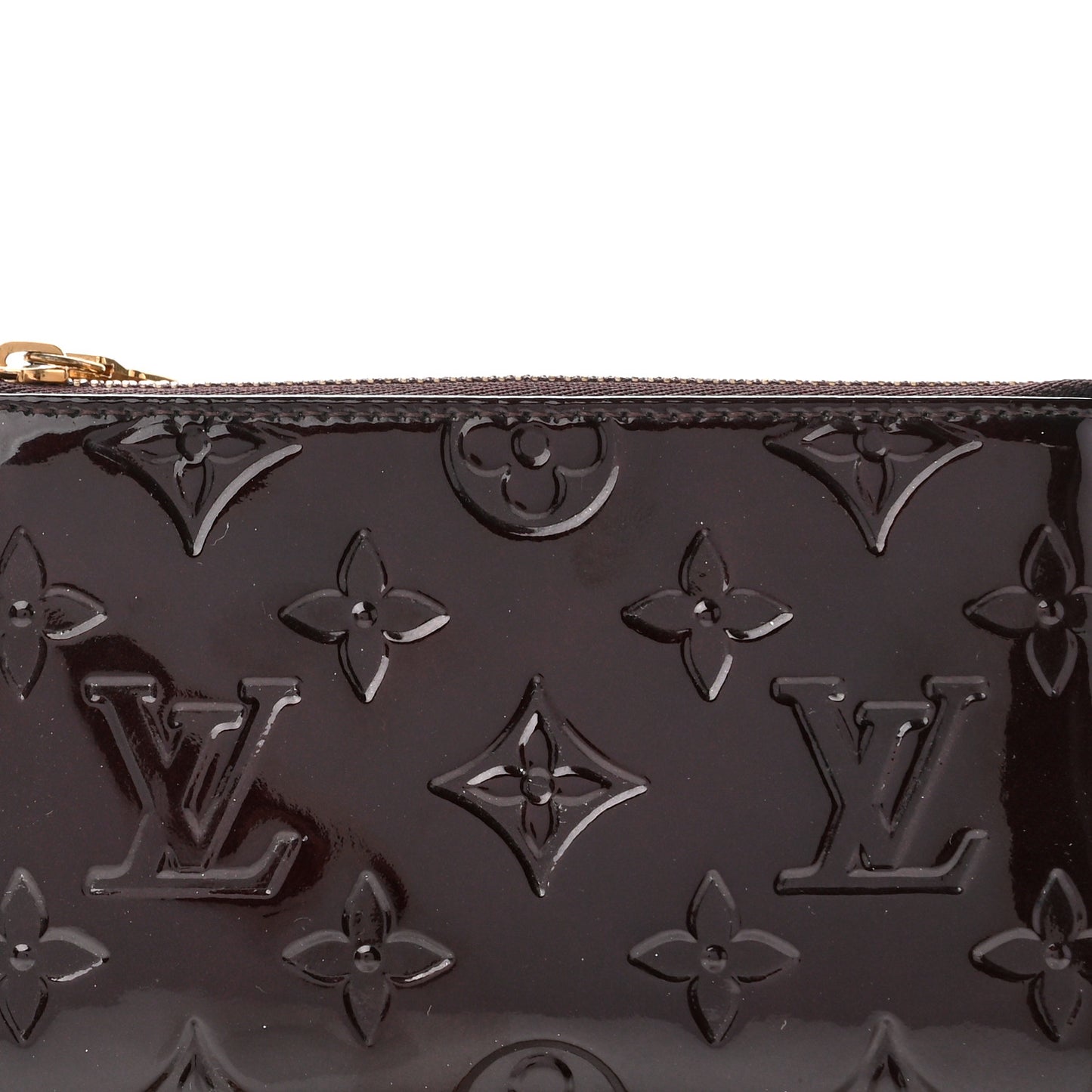 Vernis Monogram Mini Pochette Accessories Amarante
