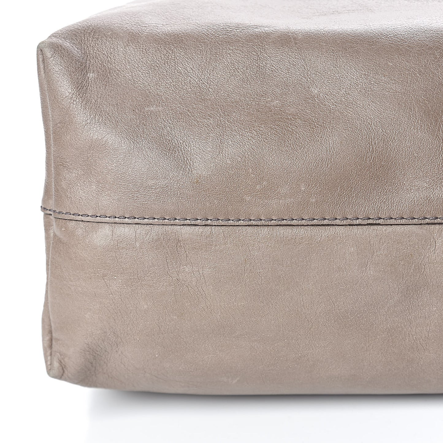Vitello New Calfskin Shopping Tote Pietra