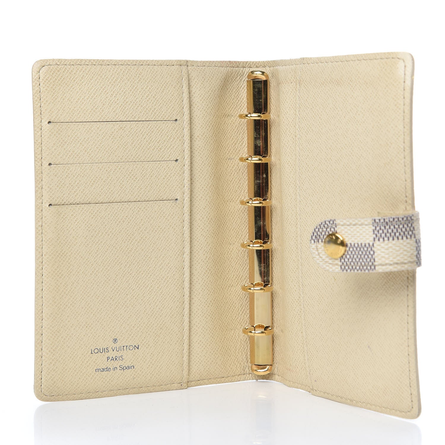 Louis Vuitton Damier Azur Small Ring Agenda Cover 5 of 6