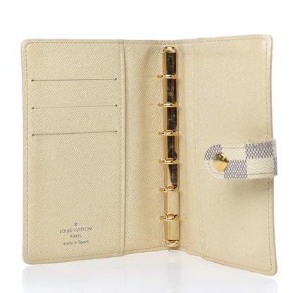 Louis Vuitton Damier Azur Small Ring Agenda Cover 5 of 6