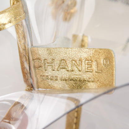 Chanel Vinyl Large Naked Flap Gold 6 of 7