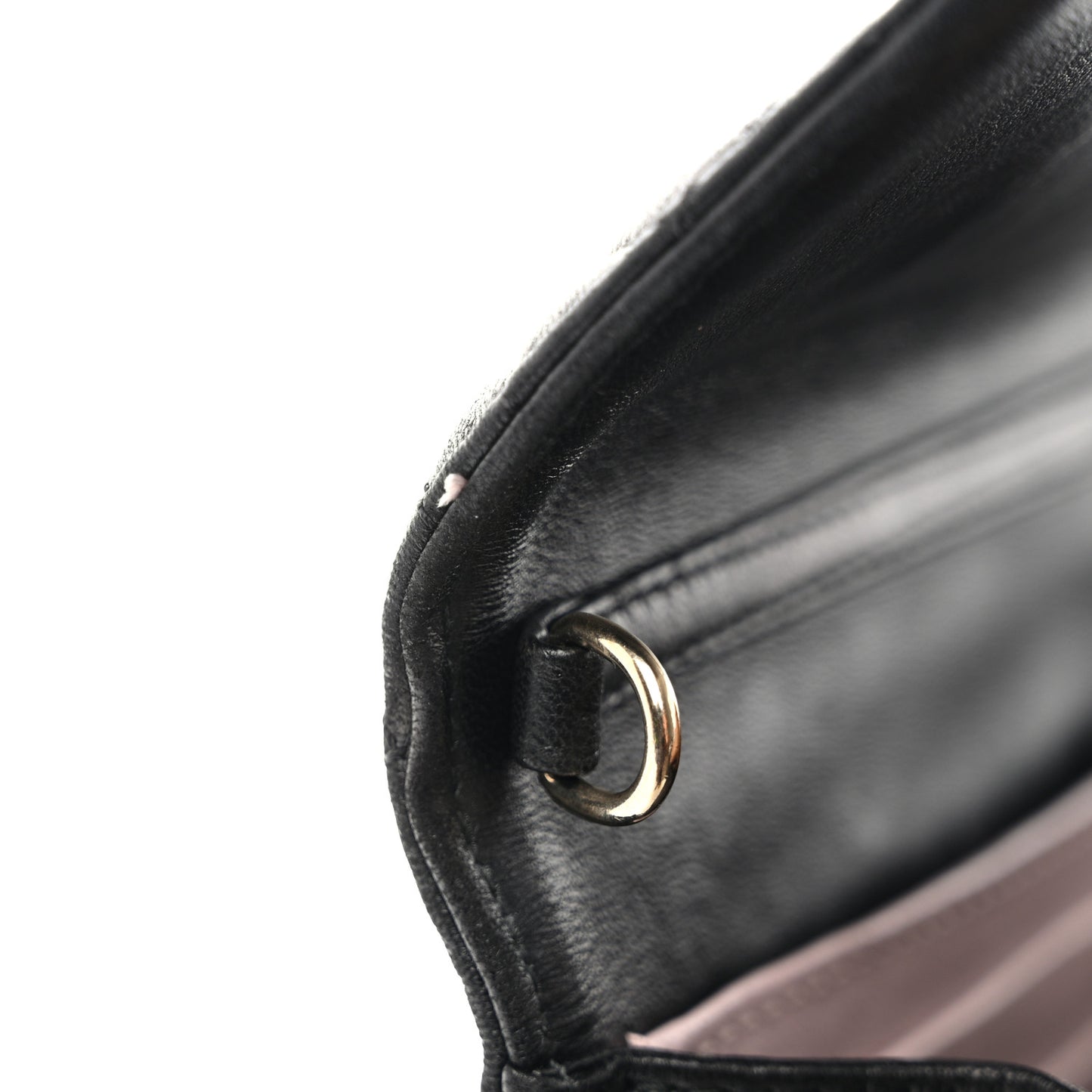 Lambskin Cannage Miss Dior Promenade Pouch Black