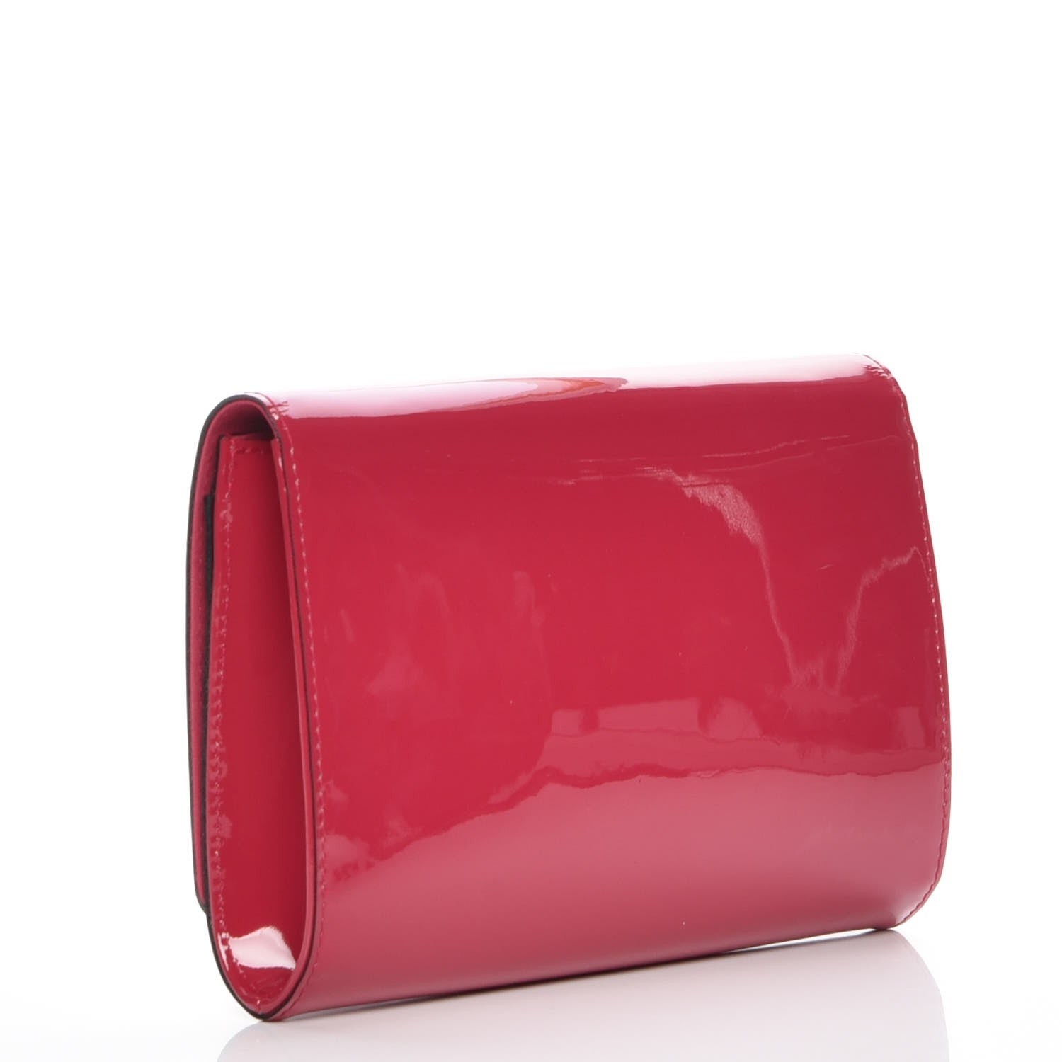 Louis Vuitton Patent Louise Clutch Rose Indien 3 of 6
