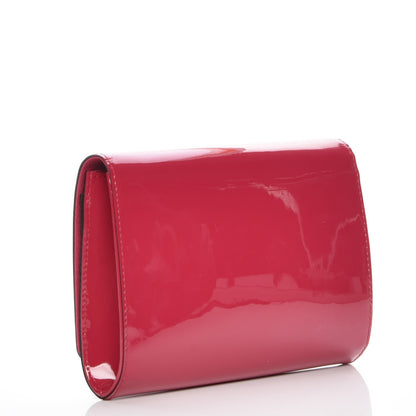 Louis Vuitton Patent Louise Clutch Rose Indien 3 of 6