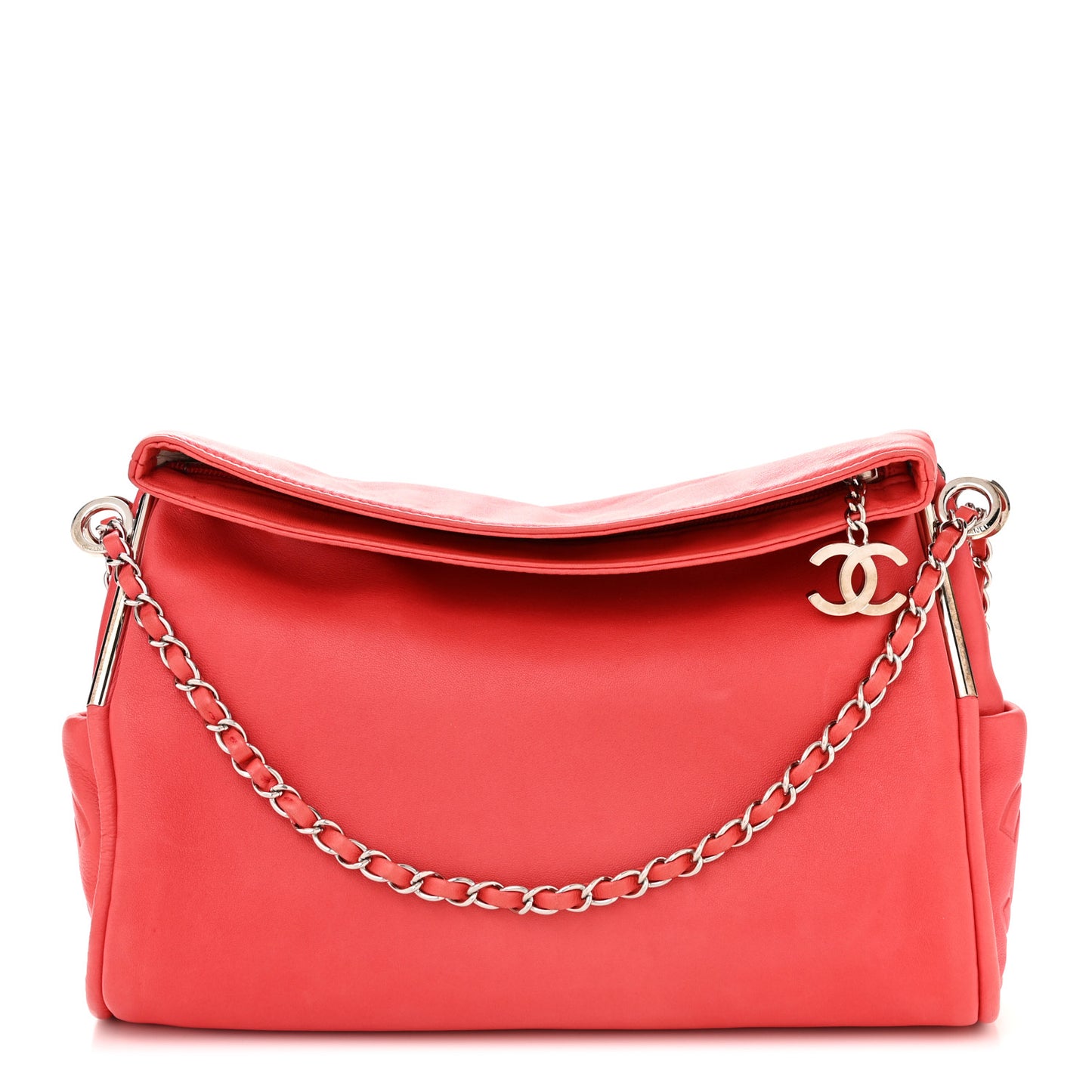 Lambskin Medium Ultimate Soft Tote Red