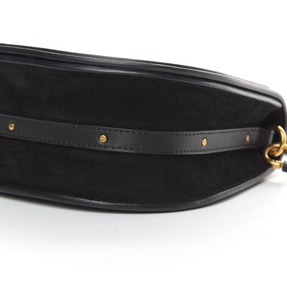 Chloe Calfskin Suede Medium Nile Bracelet Bag Black 10 of 10