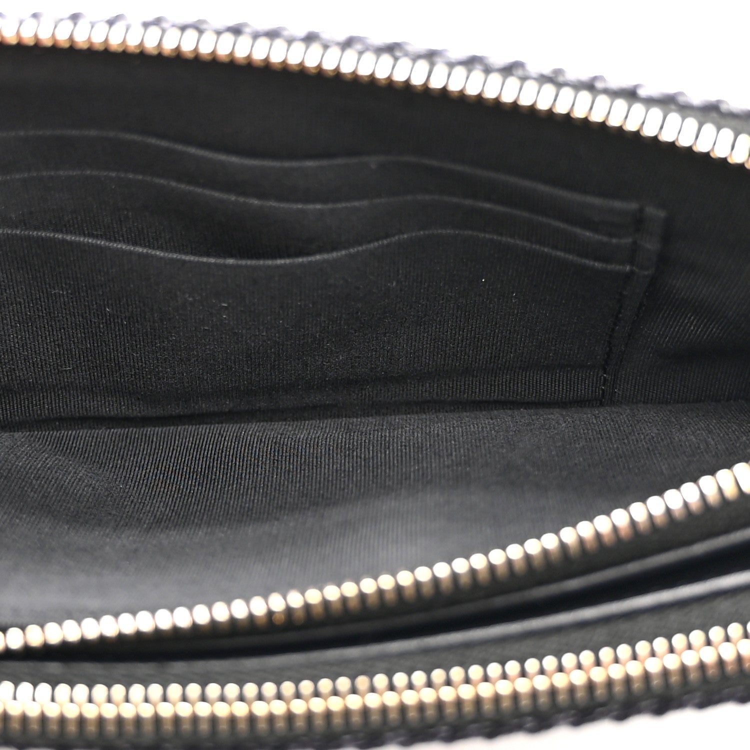 Chanel Lurex Straw Small Deauville Clutch With Chain Blue 5 of 14