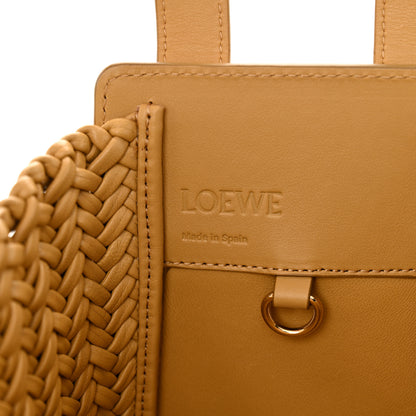 Loewe Calfskin Woven Compact Hammock Shoulder Bag  Sahara 6 of 10