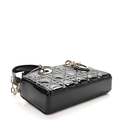 Christian Dior Patent Cannage Small Lady D-Joy Black 4 of 9