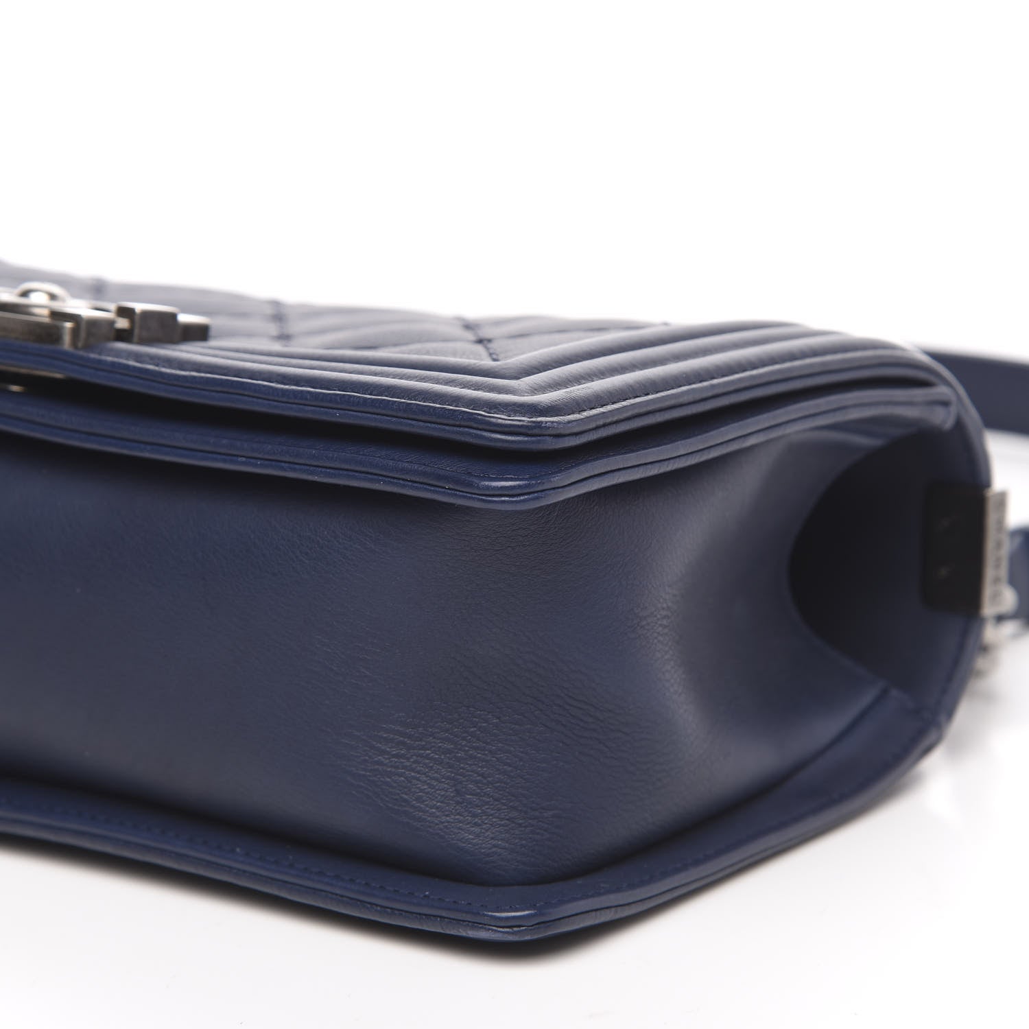 Chanel Calfskin Quilted Small Boy Flap Navy 8 of 14