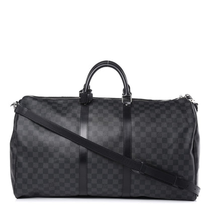 Louis Vuitton Damier Graphite Keepall Bandouliere 55 1 of 10
