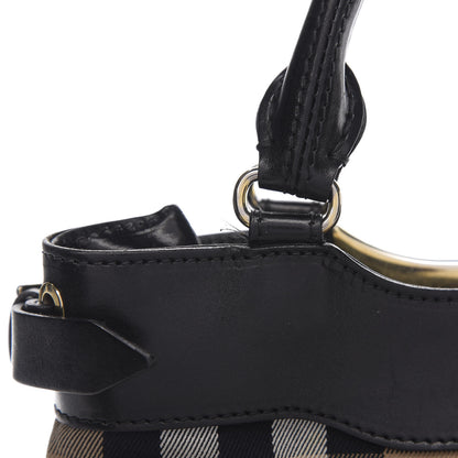 Burberry Canvas House Check Tote Black 9 of 13